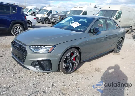 2025 Audi A4 Premium Plus 45 Tfsi S Line Quattro S Tronic из США, поврежденный, VIN WAUEAAF45SA001951